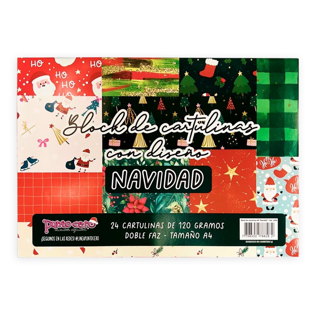 Block A4 de cartulina estampada punto cero - Image 2