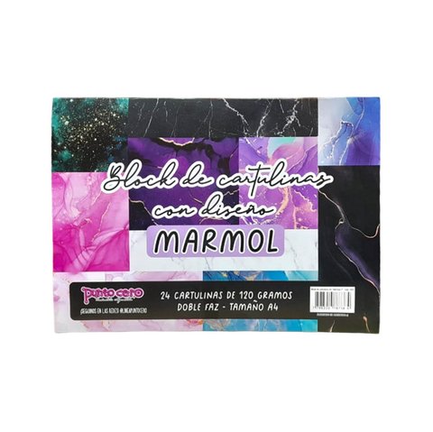 Block A4 de cartulina estampada punto cero