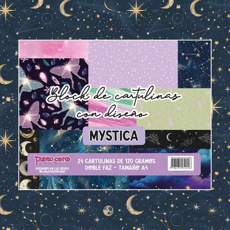 Block estampado A4 Punto Cero Mystica
