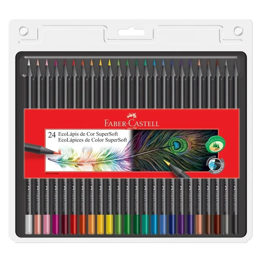 Lápices Faber Castell super soft x24
