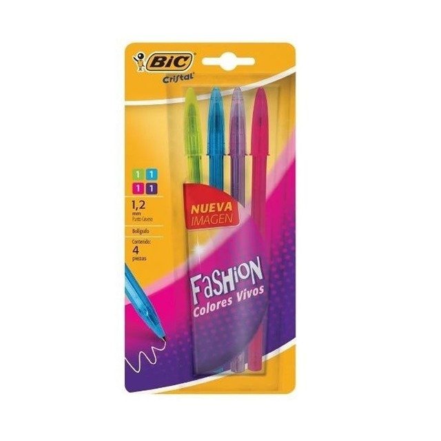 Bic cristal fashion x4