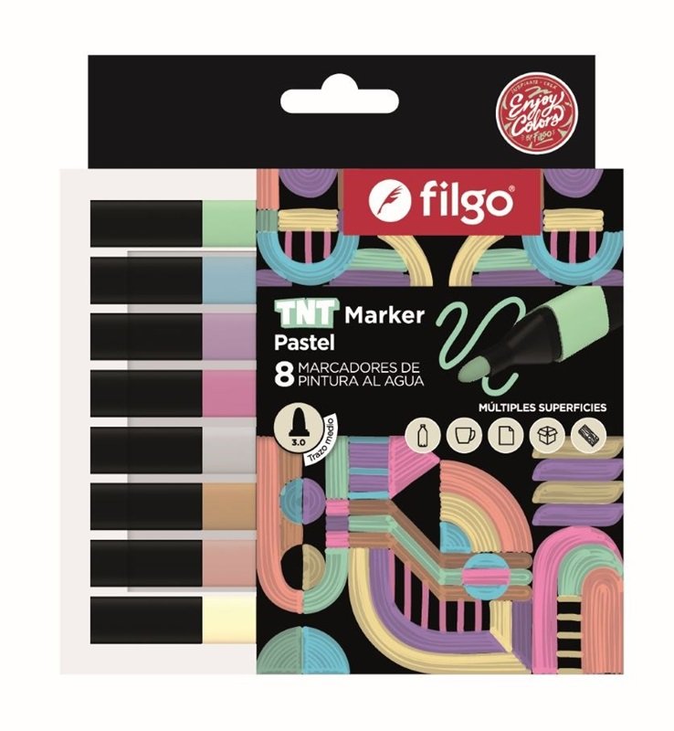 Marcadores FILGO TNT x8 pasteles