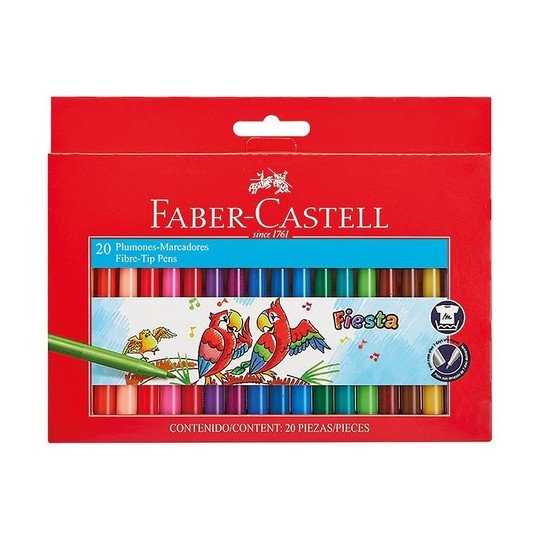 Fibras Faber Castell x20