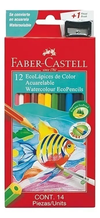 Lápices Faber Castell acuarelables x12