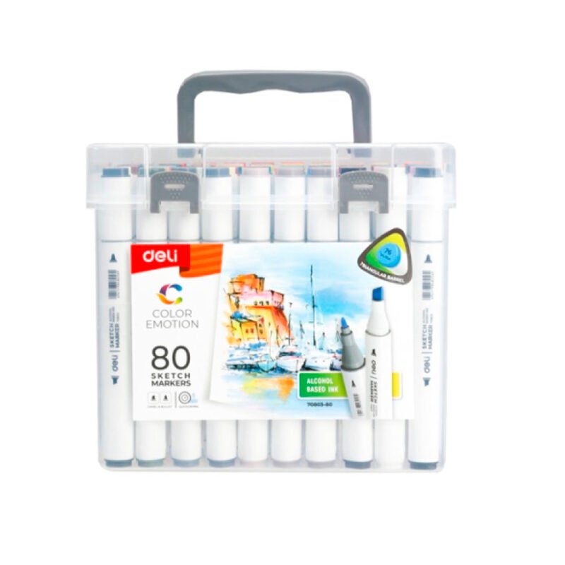 Valija marcadores Deli sketch x80